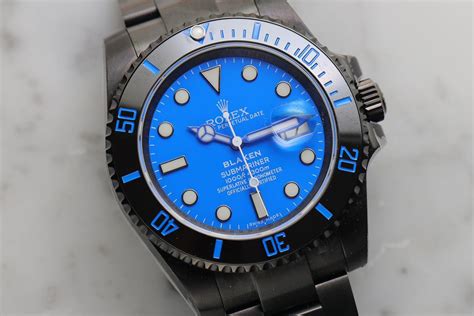 2001 rolex submariner blue|rolex blaken submariner price.